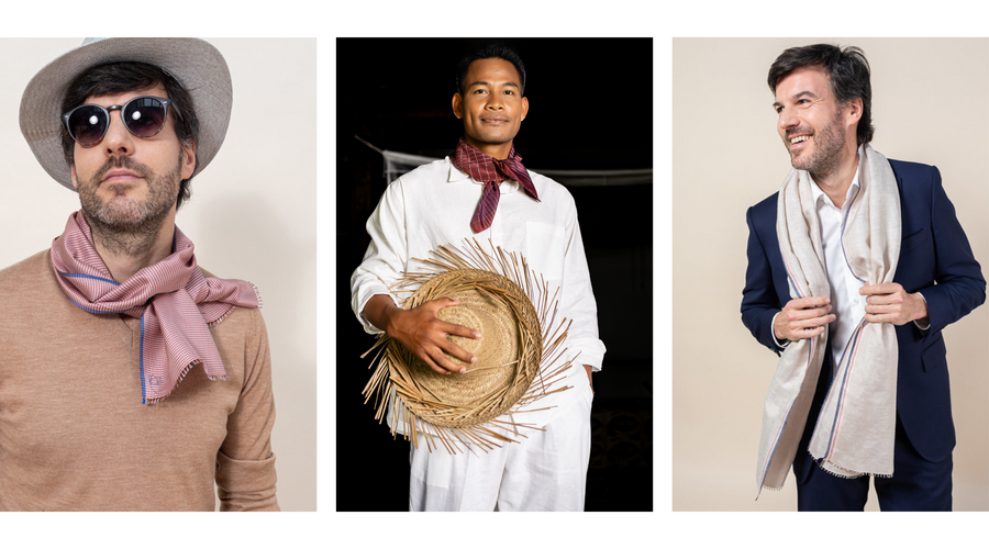 Écharpe et foulard soie homme : comment choisir et nouer un foulard ?