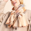 Load image into Gallery viewer, Echarpe Cardif en soie laine camel