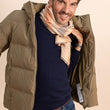 Charger l'image dans la galerie, Echarpe Cardif en soie laine camel
