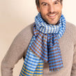 Charger l'image dans la galerie, Echarpe Muscade en soie laine jeans