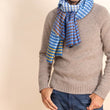 Charger l'image dans la galerie, Echarpe Muscade en soie laine jeans