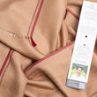 Charger l'image dans la galerie, Echarpe Nomade Unie en soie laine cachemire camel