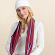 Charger l'image dans la galerie, Snood en soie laine bordeaux