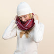 Charger l'image dans la galerie, Snood en soie laine bordeaux