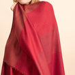 Charger l'image dans la galerie, Etole Brume femme soie cachemire rouge bordeaux