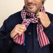 Charger l'image dans la galerie, Foulard Krama en soie bordeaux
