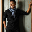 Charger l'image dans la galerie, Foulard Paul en soie marine