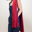 Charger l'image dans la galerie, Petit foulard Bicolore en soie burgundy