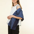 Load image into Gallery viewer, Petit foulard Bicolore en soie indigo