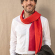 Charger l'image dans la galerie, Foulard en soie Bicolore vermillon