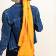 Charger l'image dans la galerie, Petit foulard Uni en soie jaune