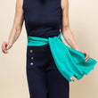 Charger l'image dans la galerie, Petit foulard Uni en soie menthe