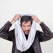 Charger l'image dans la galerie, Snood en soie laine ecru