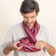 Charger l'image dans la galerie, Snood en soie laine bordeaux