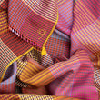 Charger l'image dans la galerie, Echarpe Patchwork en soie laine rouille