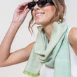 Load image into Gallery viewer, Cheche Noah en soie coton vert