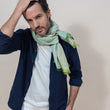 Charger l'image dans la galerie, Cheche Noah en soie coton vert