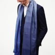 Load image into Gallery viewer, Echarpe Harmonie en soie cachemire bleu orage