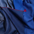 Load image into Gallery viewer, Echarpe Harmonie en soie cachemire bleu orage