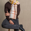 Charger l'image dans la galerie, Echarpe Ecossaise en soie laine beige