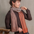 Load image into Gallery viewer, Echarpe Harmonie en soie cachemire moka