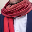 Load image into Gallery viewer, Echarpe Harmonie en soie cachemire rouge