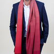 Load image into Gallery viewer, Echarpe Harmonie en soie cachemire rouge
