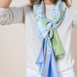 Charger l'image dans la galerie, Foulard Vicky en soie menthe