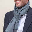 Charger l'image dans la galerie, Foulard Gentleman en soie vert