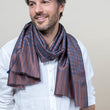 Charger l'image dans la galerie, Foulard Krama en soie choco