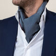 Charger l'image dans la galerie, Foulard Paul en soie marine
