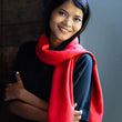 Charger l'image dans la galerie, Petit foulard Uni en soie rouge