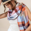 Load image into Gallery viewer, Echarpe Margaux en soie coton choco