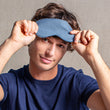Load image into Gallery viewer, Masque de nuit en soie gentleman marine