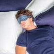 Load image into Gallery viewer, Masque de nuit en soie gentleman marine