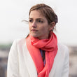 Charger l'image dans la galerie, Petit foulard Uni en soie corail