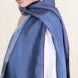 Charger l'image dans la galerie, Petit foulard Bicolore en soie orage