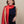 Charger l&#39;image dans la galerie, Petit foulard Bicolore en soie rouge marine
