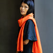 Charger l'image dans la galerie, Petit foulard Uni en soie orange profond