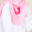 Charger l'image dans la galerie, Petit foulard Uni en soie rose