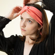 Charger l'image dans la galerie, Petit foulard Uni en soie corail