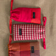 Charger l'image dans la galerie, Pochette Etui Doudoune en soie laine patchwork ruste