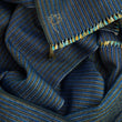 Charger l'image dans la galerie, Echarpe Granité en soie laine navy