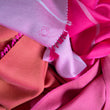 Load image into Gallery viewer, Colorblock scarf in pink wool silk