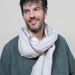 Load image into Gallery viewer, Nomade Plain scarf in beige linen silk