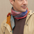 Load image into Gallery viewer, Carré Patchwork en soie multico homme
