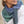 Carre 95 Chromie bleu orage en soie cachemire femme