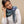 Carre 95 Chromie bleu orage en soie cachemire femme