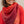 Carre 95 Chromie rouge en soie cachemire femme