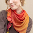 Load image into Gallery viewer, Carre 95 Chromie rouge en soie cachemire femme
